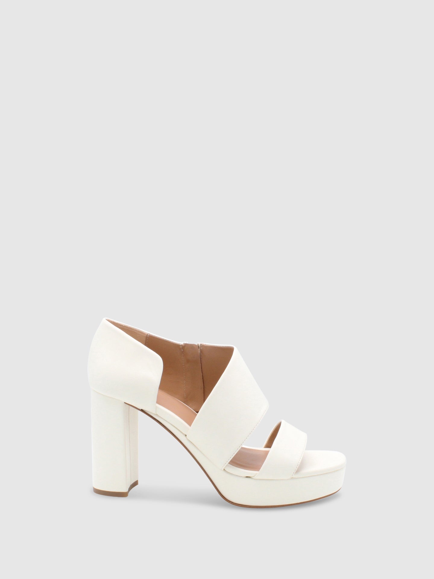 JJ Heitor Heel Sandals Aperol Spritz Off White