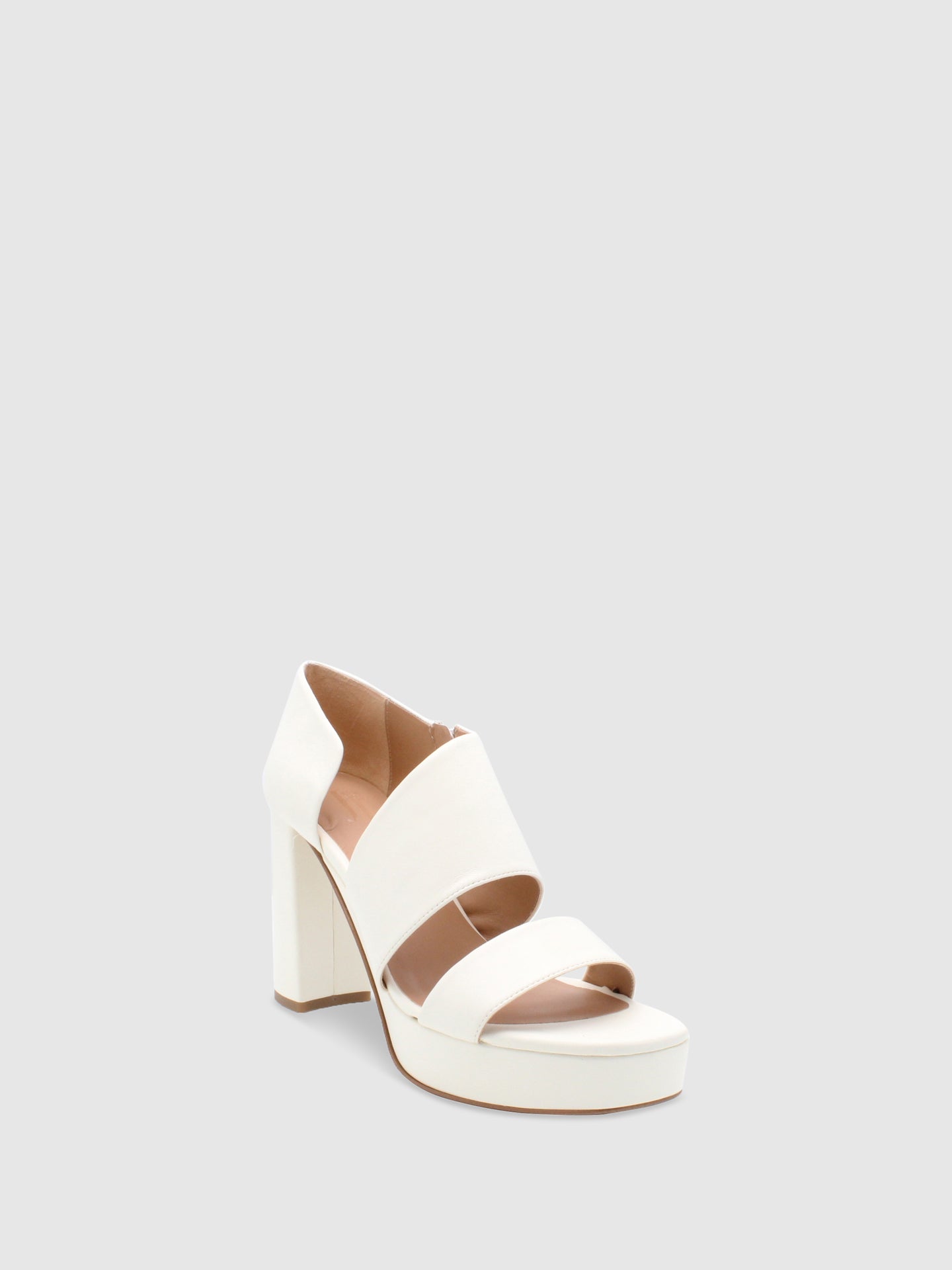 JJ Heitor Heel Sandals Aperol Spritz Off White