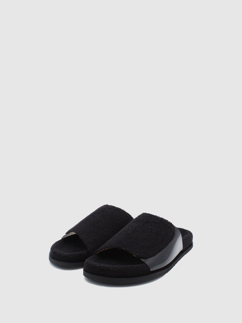 JJ Heitor Open Slippers Irish Kiss Black