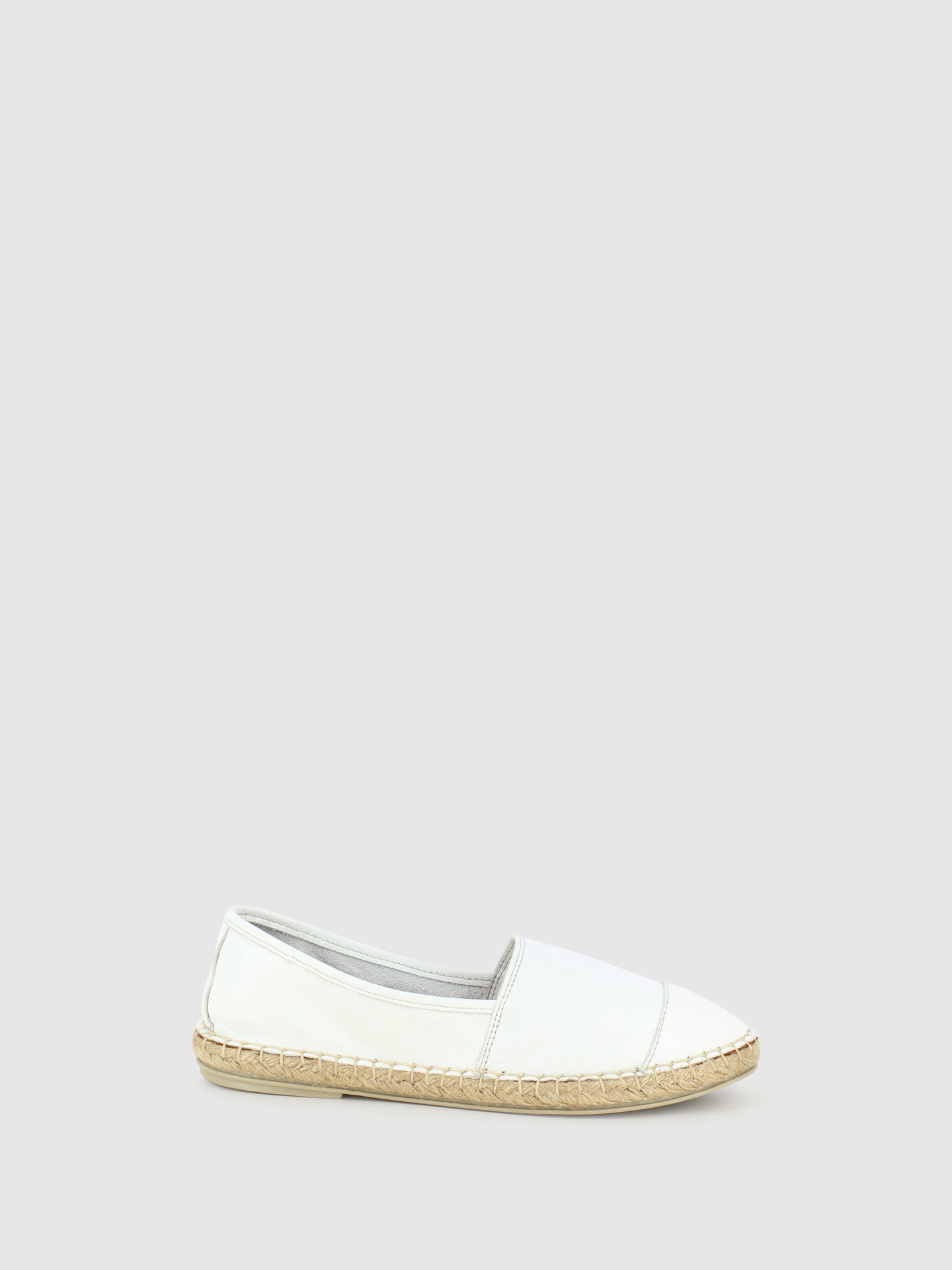 Top3 White Round Toe Espadrilles