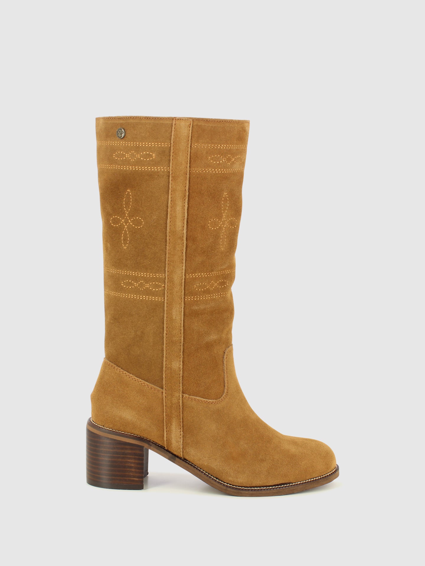 Top3 Camel Round Toe Boots