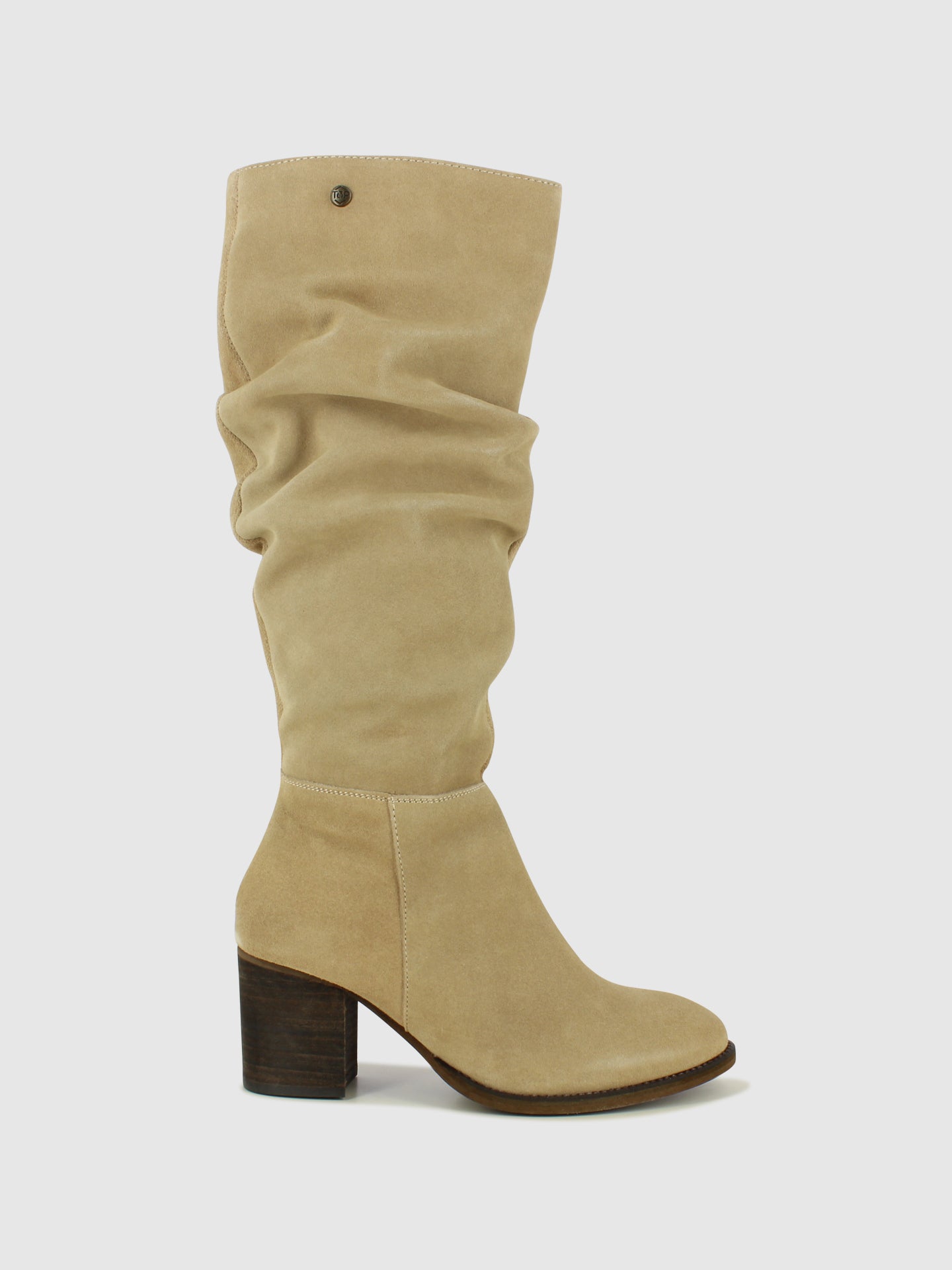 Top3 Taupe Zip Up Boots
