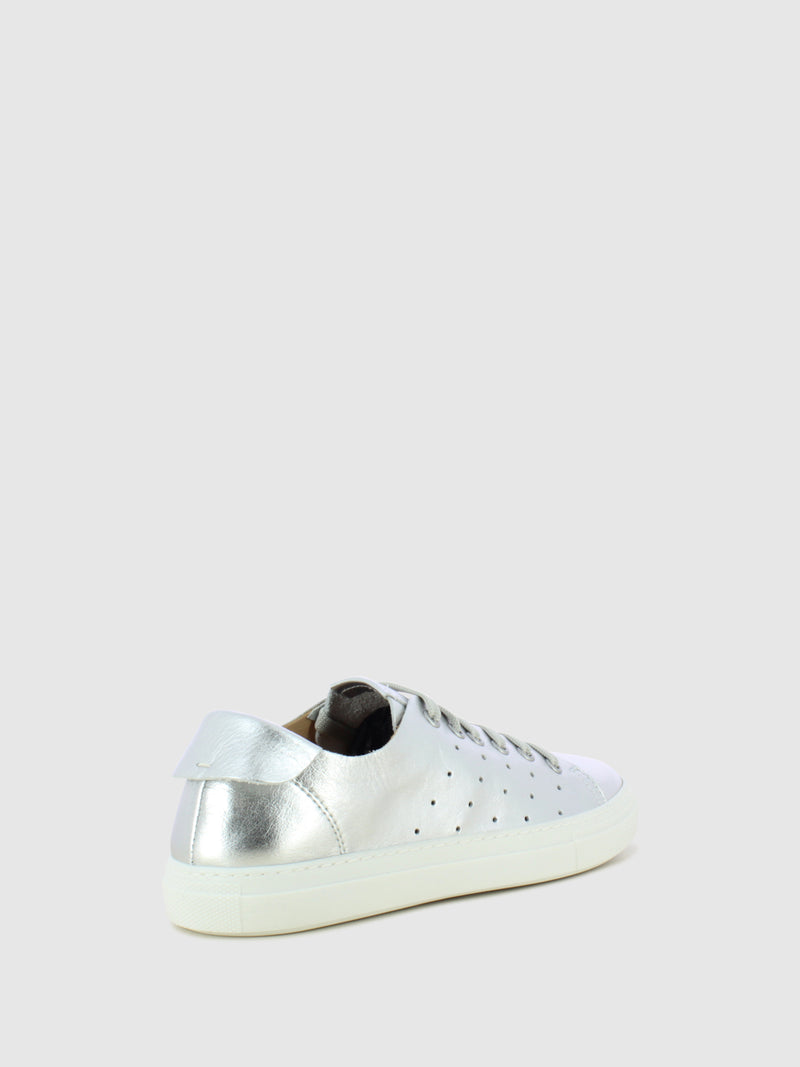 Darkwood Silver Lace-up Trainers