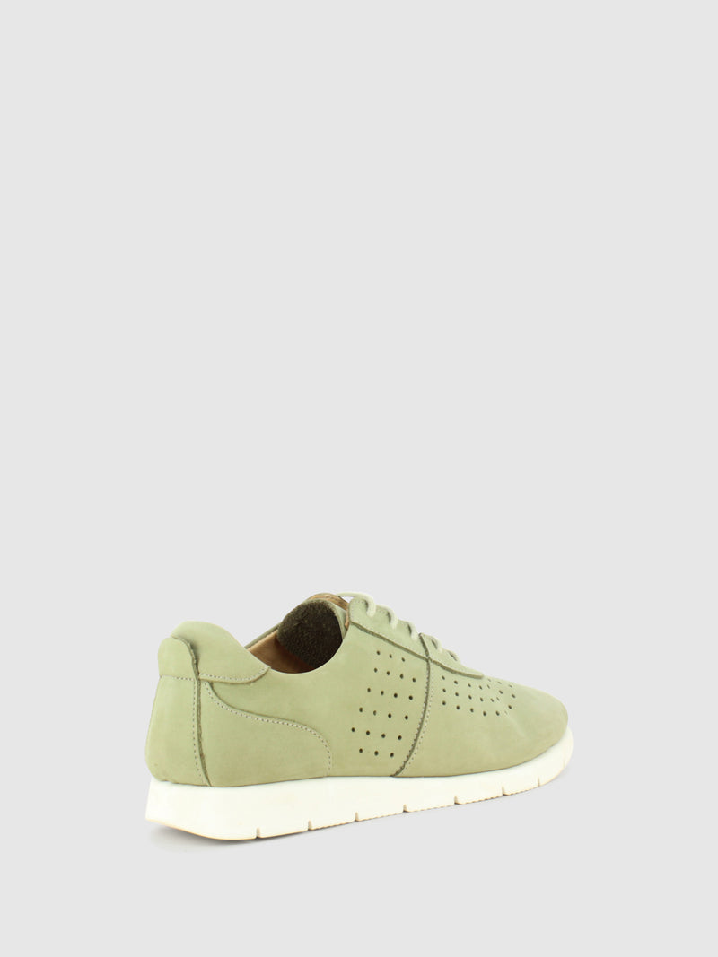 Darkwood Green Lace-up Trainers