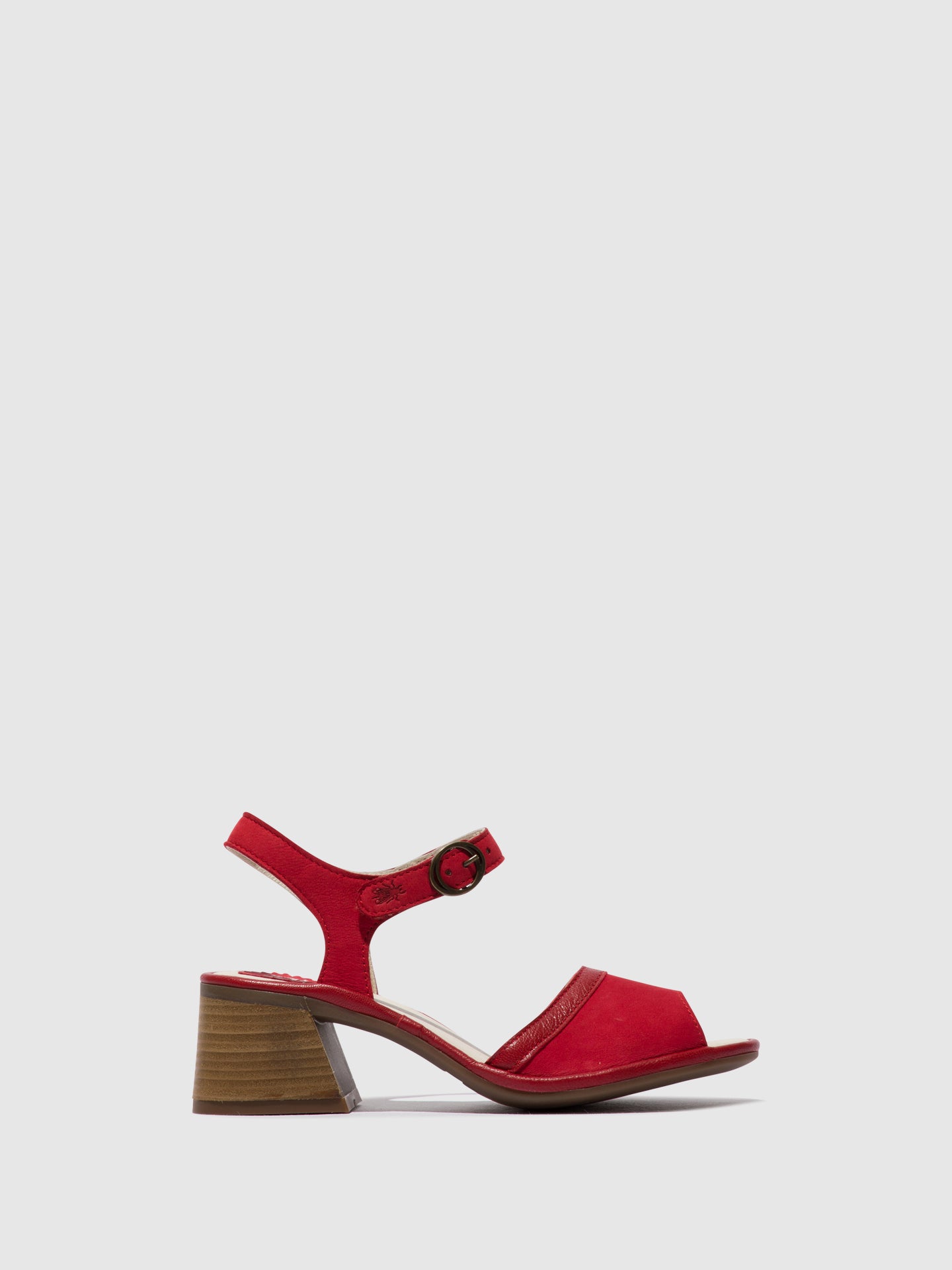 Fly London Ankle Strap Sandals LEAR374FLY LIPSTICK RED