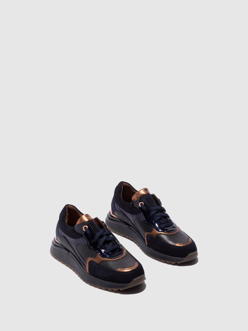 Foreva Navy Lace-up Trainers