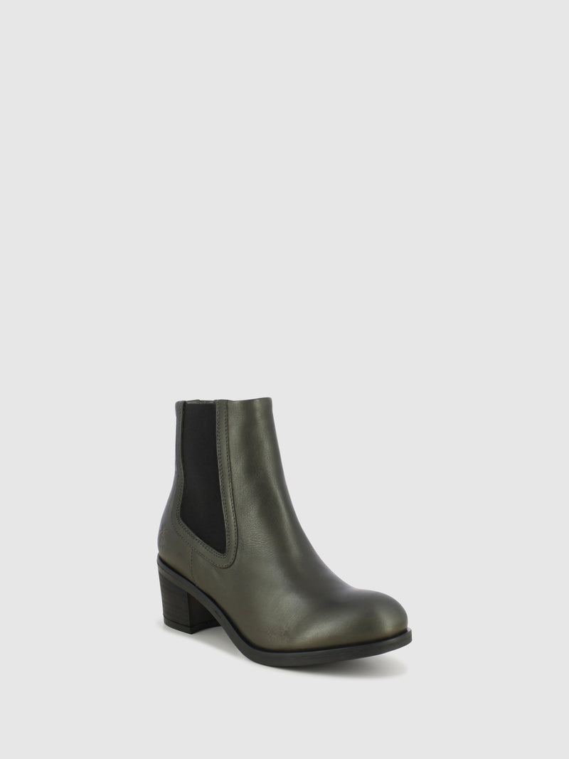 Fly London Gray Chelsea Ankle Boots