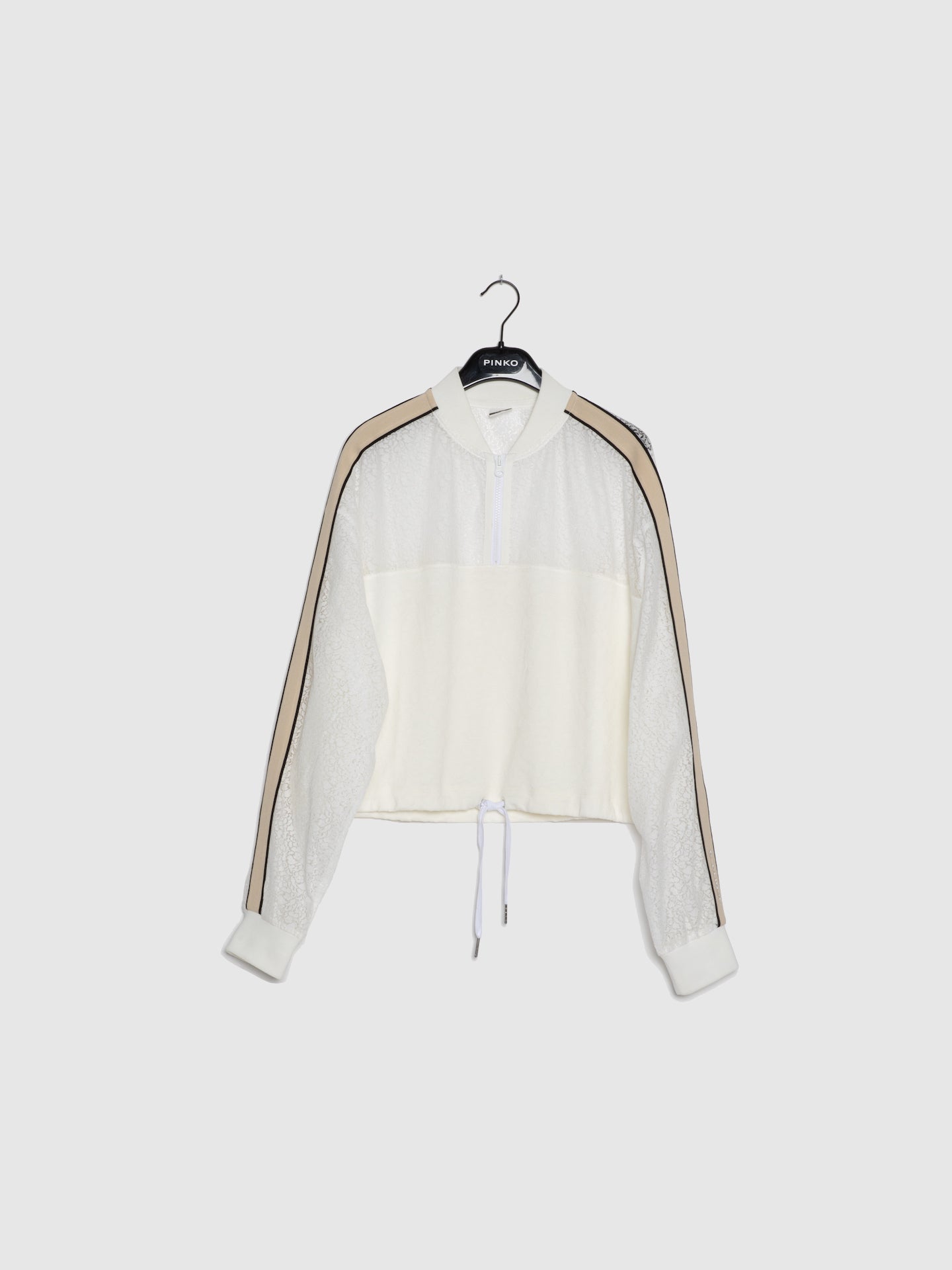 Pinko Sweater com Bordado em Branco