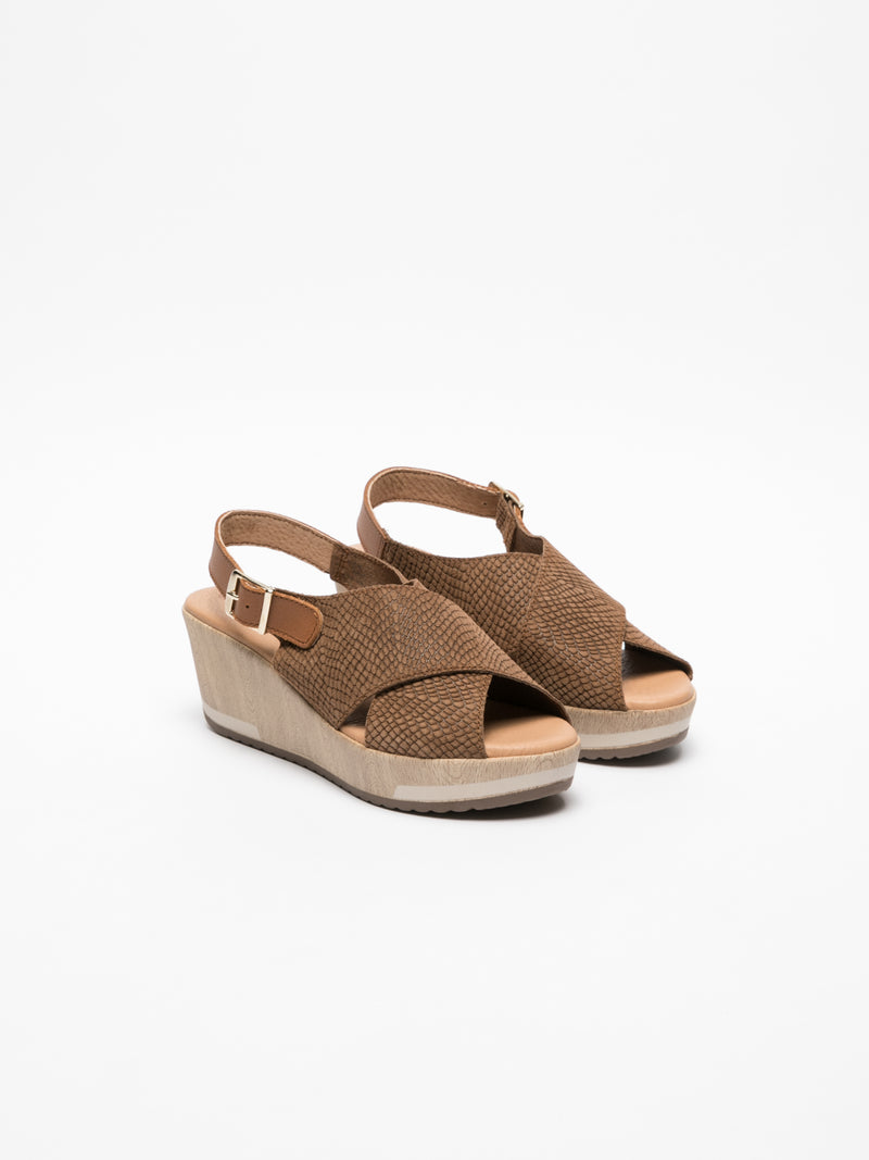Carmela Tan Platform Sandals