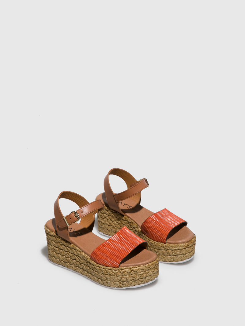 Clay's Orange Platform Sandals