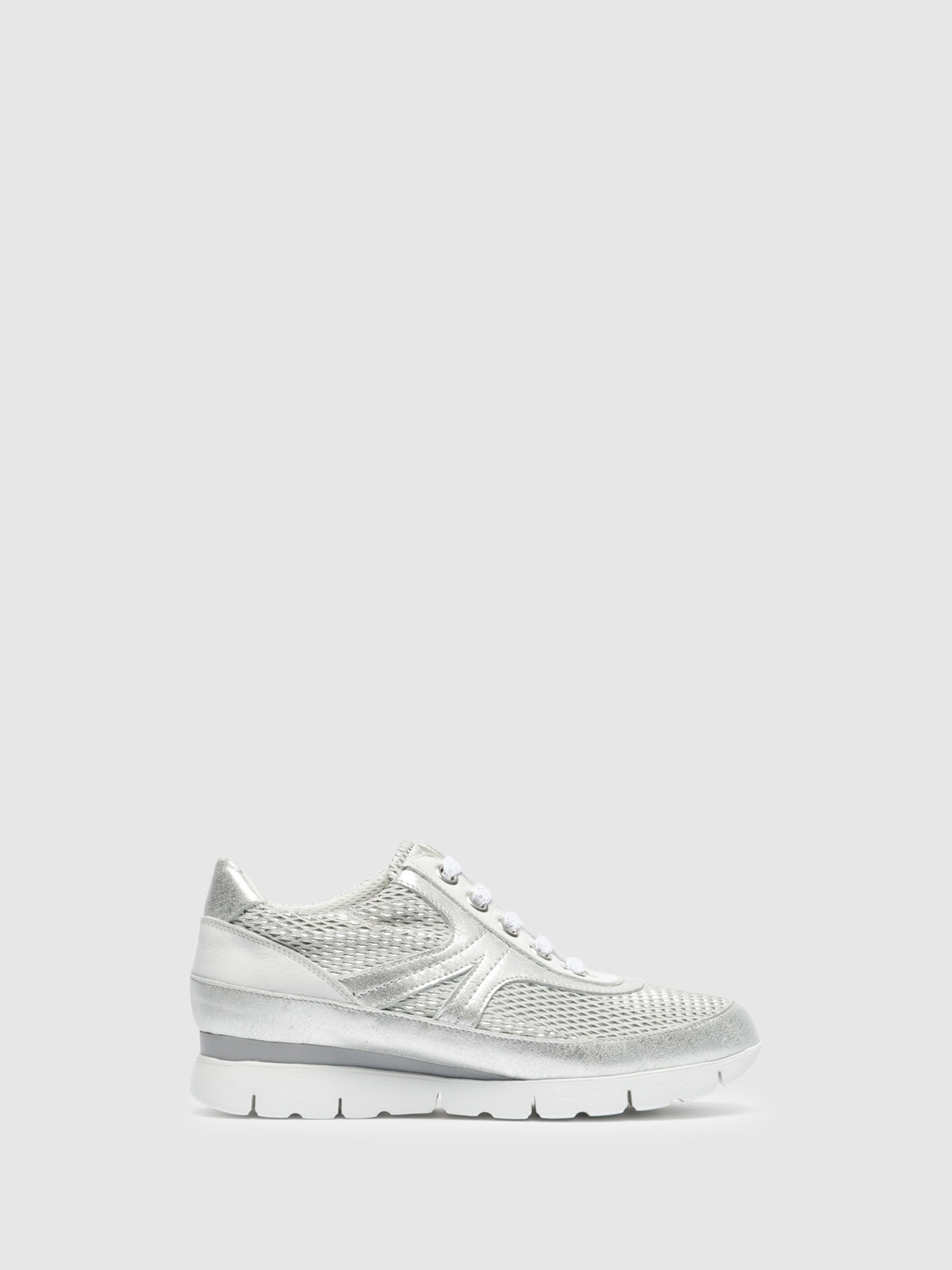 The Flexx White Lace-up Trainers