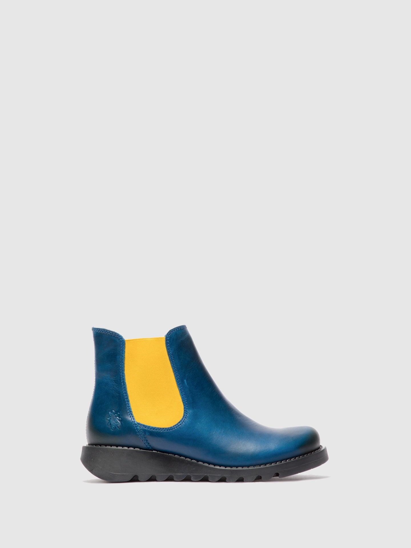 Fly London Chelsea Ankle Boots SALV RUG ROYAL BLUE (MUSTARD ELASTIC)
