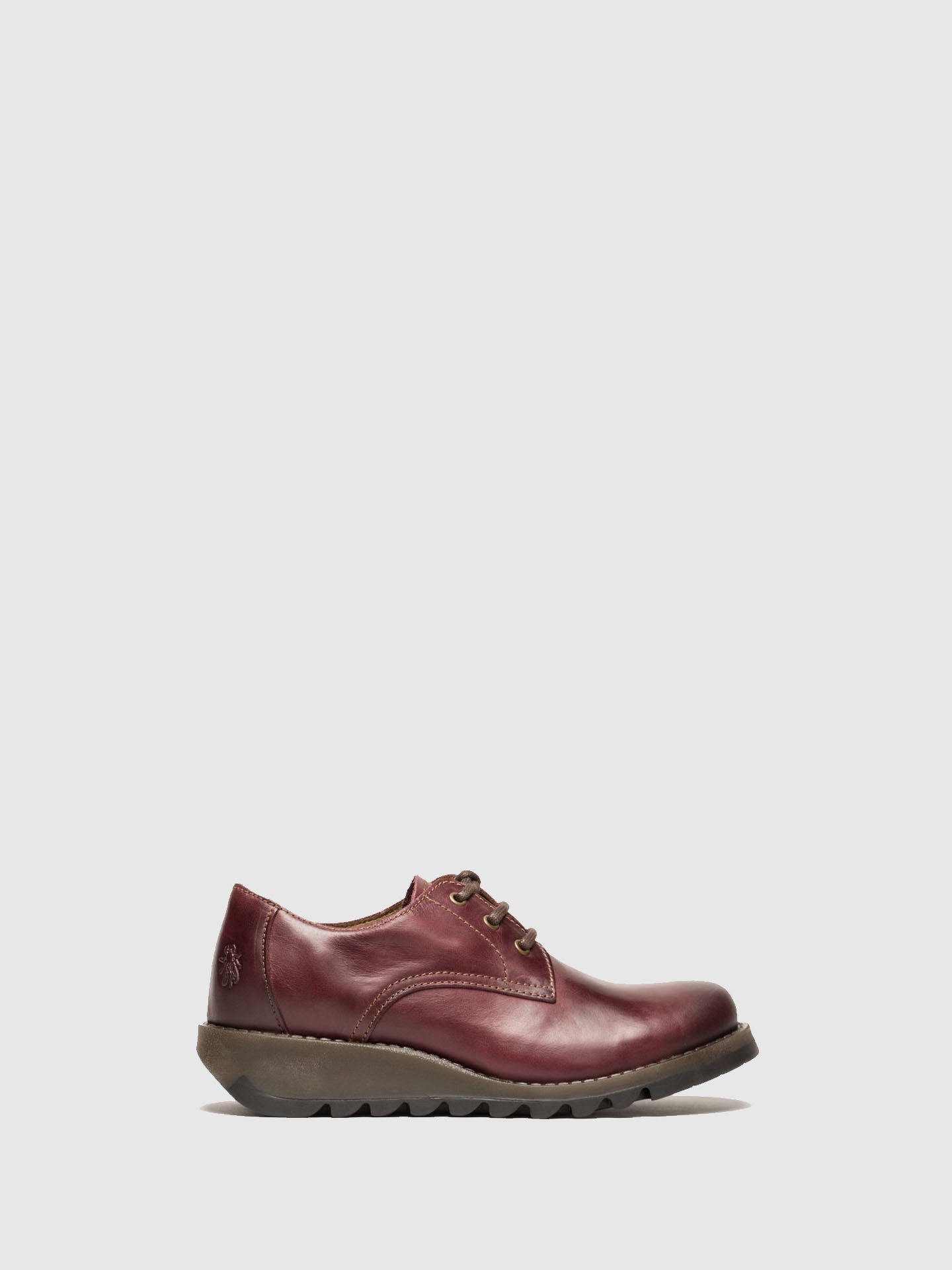 Fly London DarkRed Derby Shoes