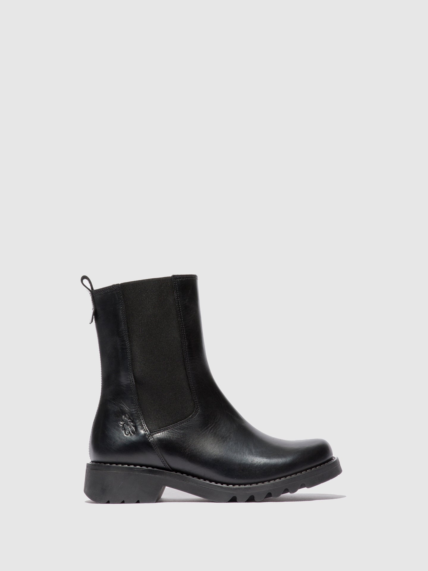 Fly London Chelsea Ankle Boots REIN795FLY RUG BLACK(ALL BLACK)
