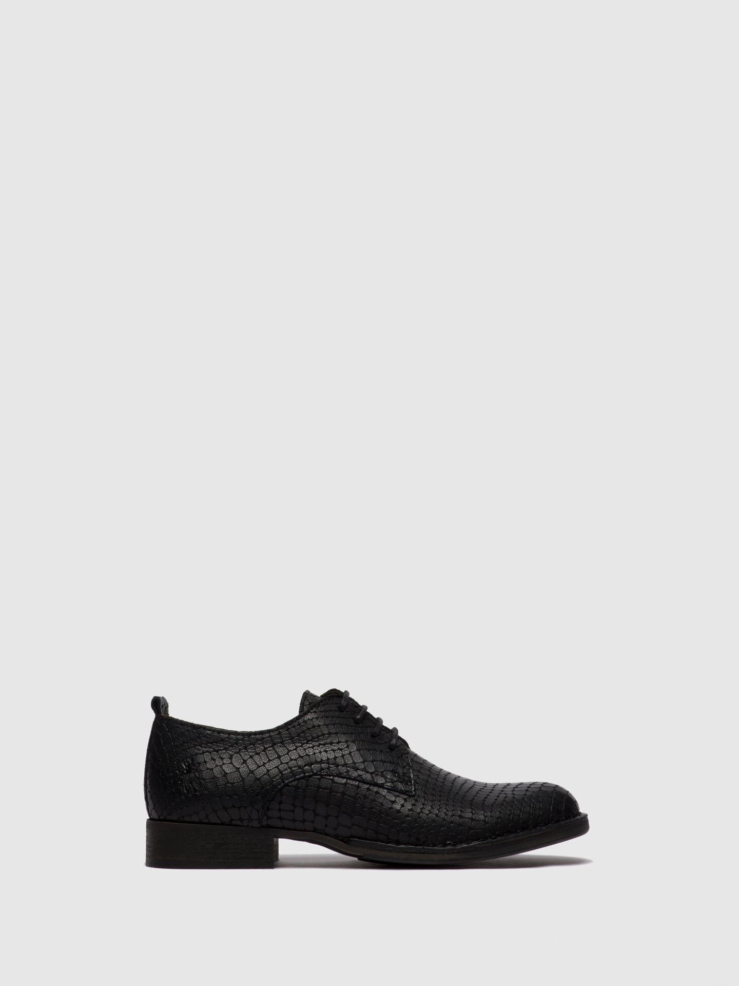Fly London Lace-up Shoes RAFT041FLY CROCO BLACK