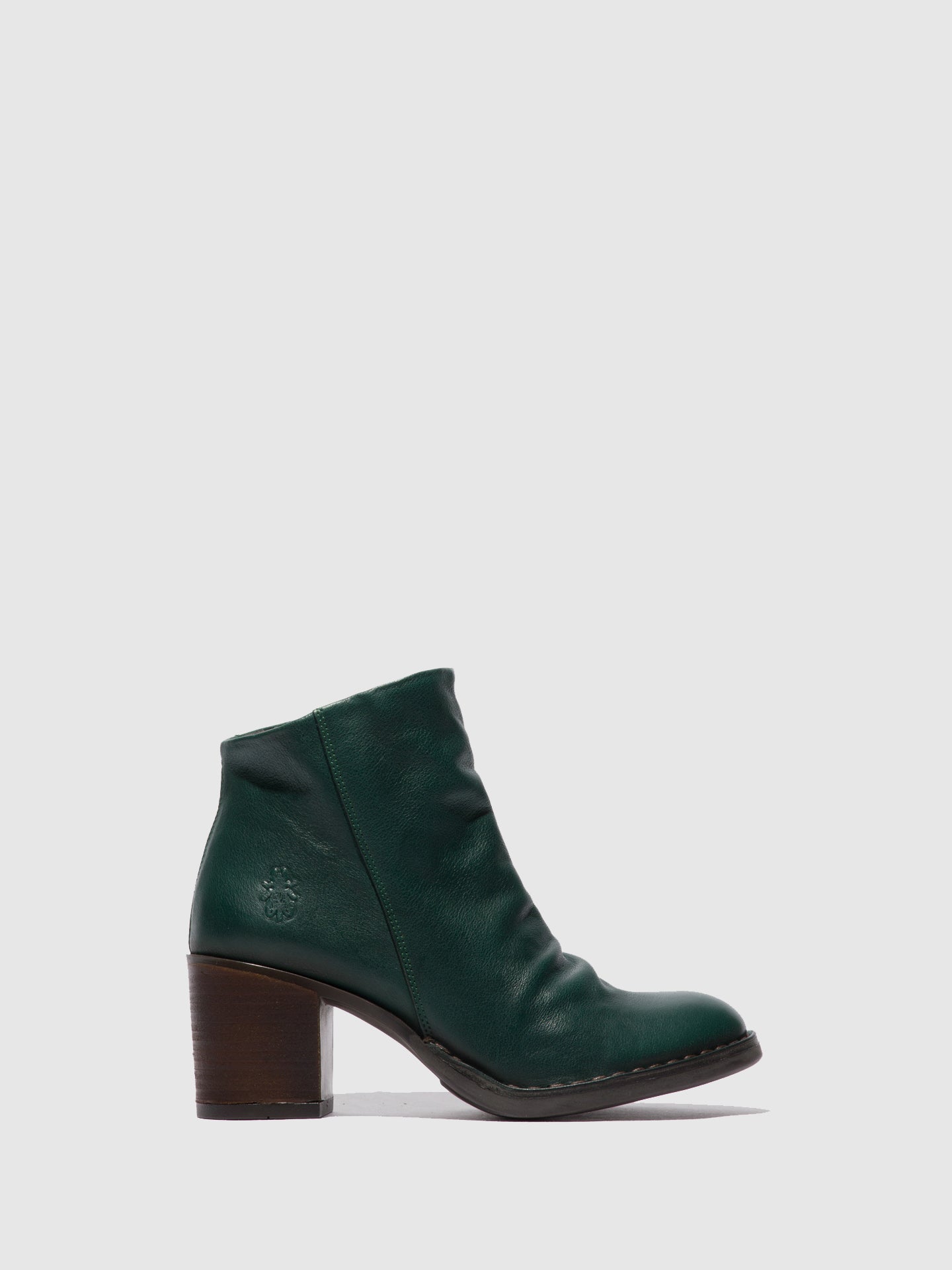 Fly London Zip Up Ankle Boots BELL061FLY VERONA GREEN FOREST
