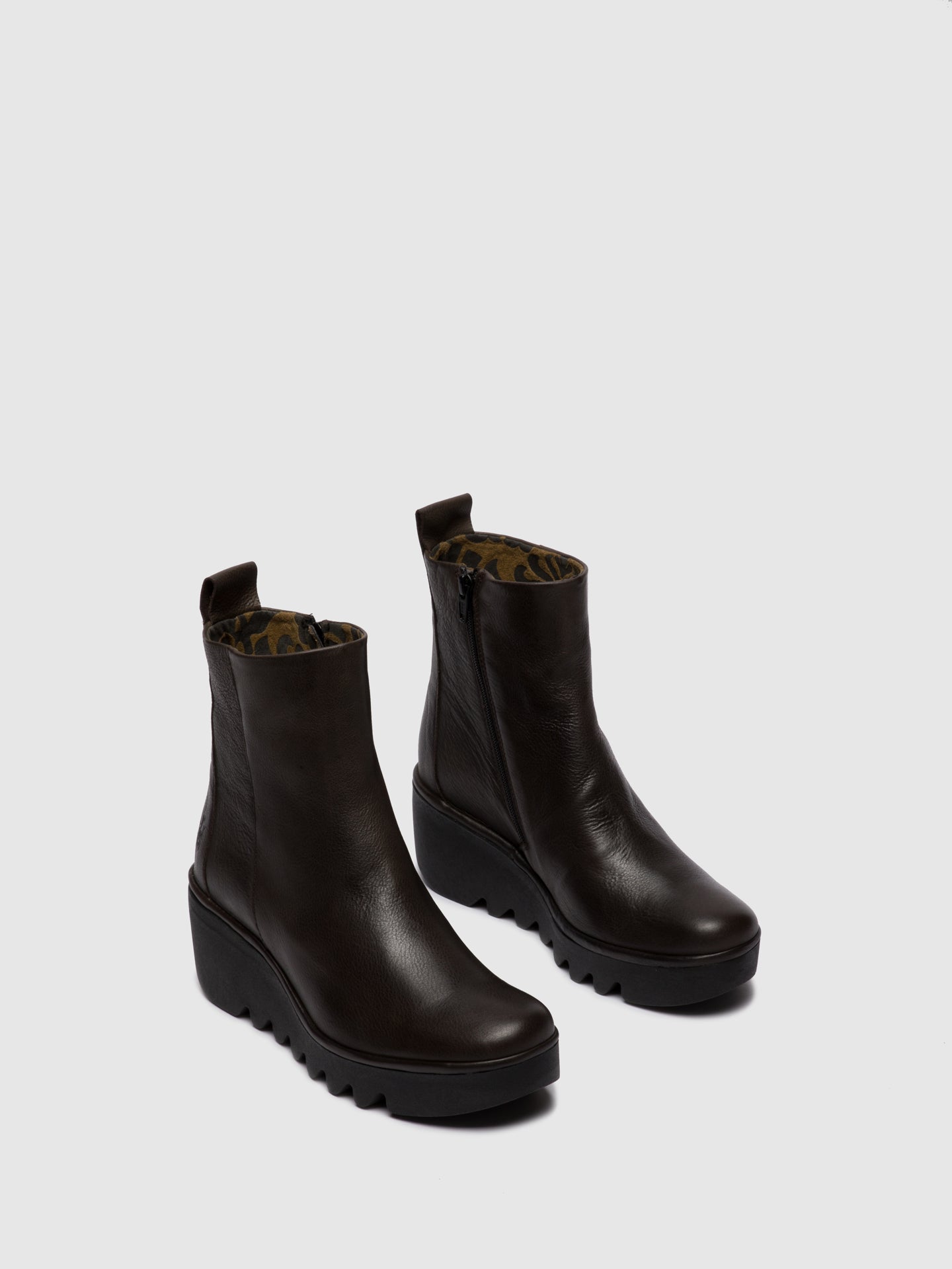 Fly London - Zip Up Ankle Boots BALE250FLY VERONA GROUND - Overcube