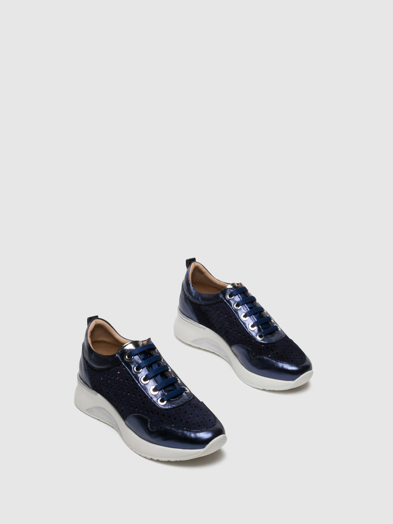 Foreva Blue Lace-up Trainers
