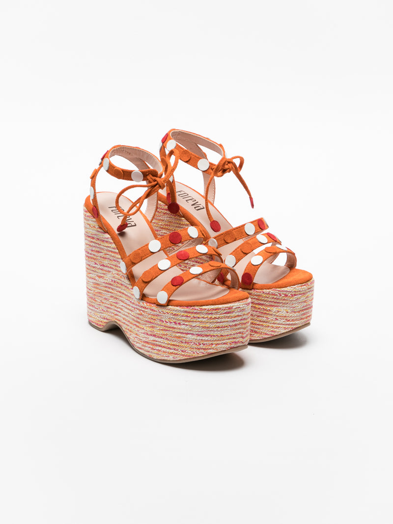 Foreva Orange Strappy Sandals