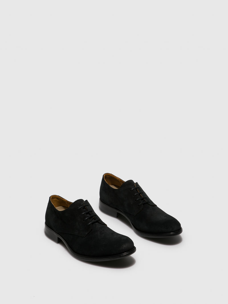 Fly London Lace-up Shoes MERL613FLY Black Suede