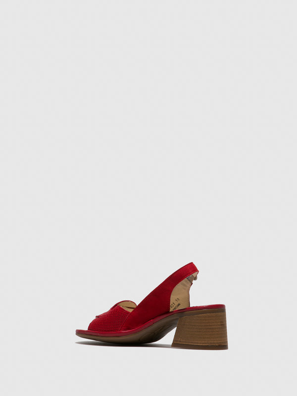 Sling Back Sandals LESO179FLY Red