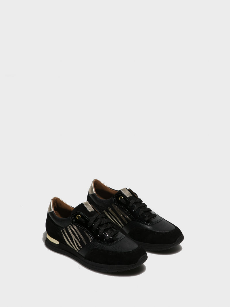 Foreva Black Lace-up Trainers