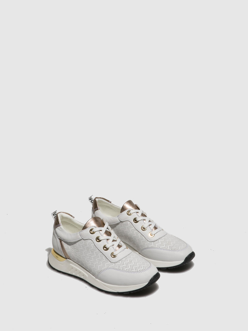 Foreva White Lace-up Trainers