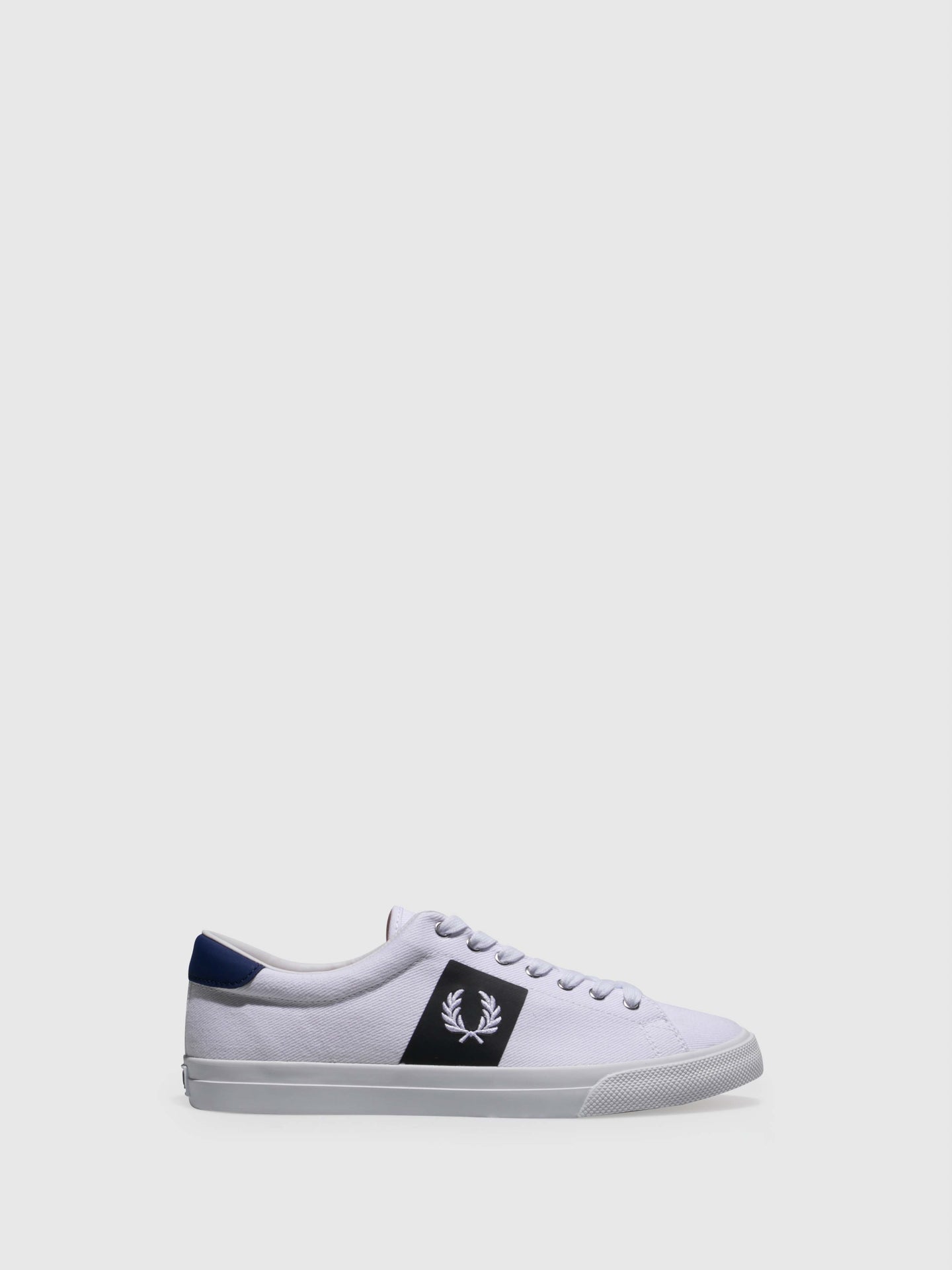 Fred Perry White Lace-up Trainers
