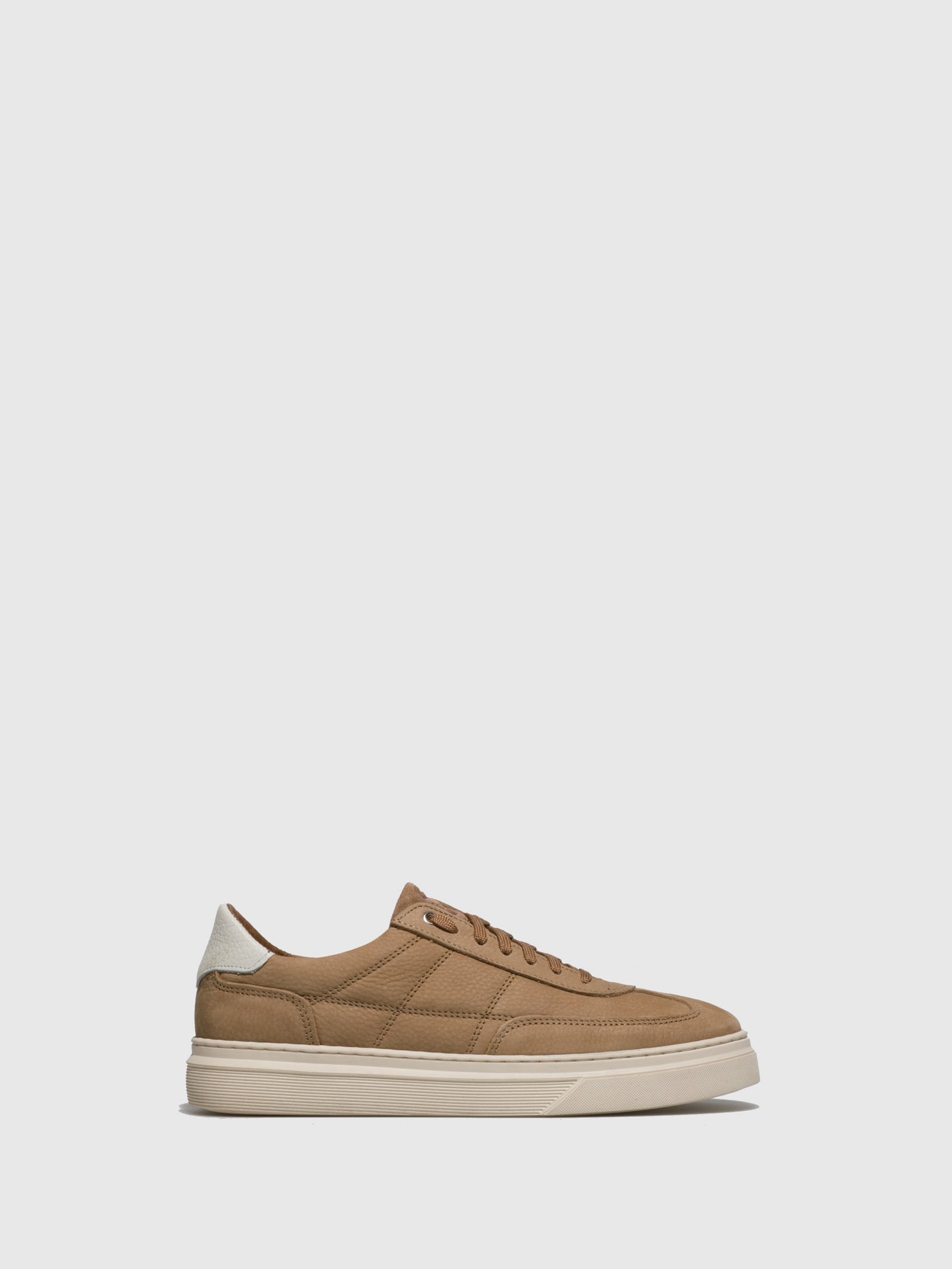 Fungi Beige Lace-up Trainers