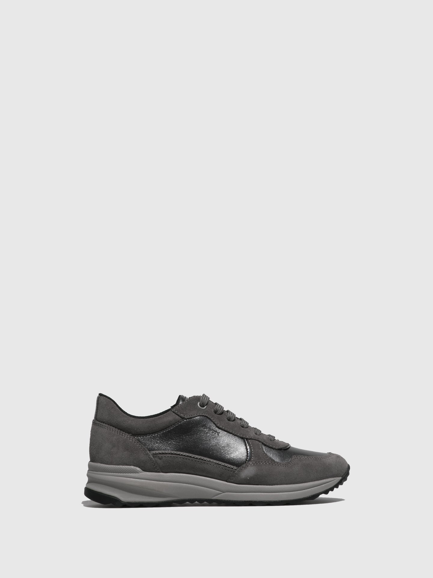 Geox Gray Lace-up Trainers