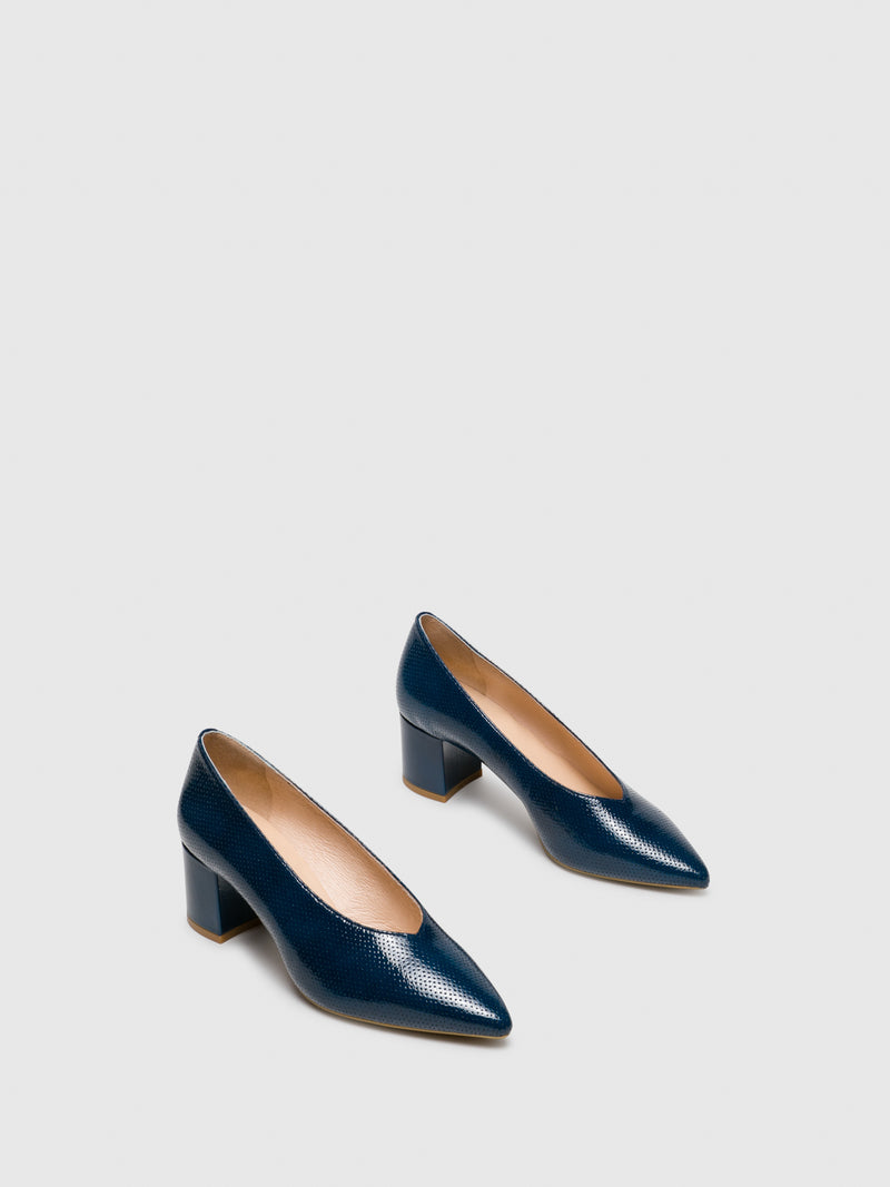 Sofia Costa Blue Pointed Toe Shoes
