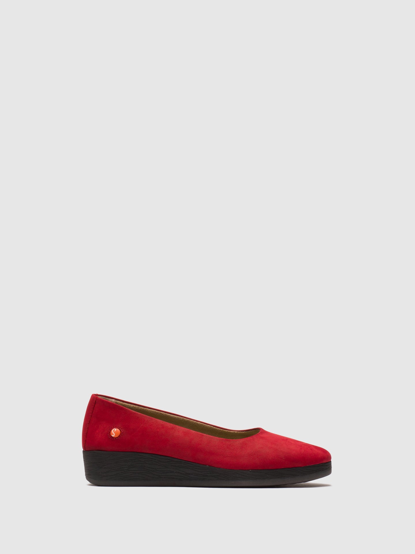 Softinos Red Wedge Shoes
