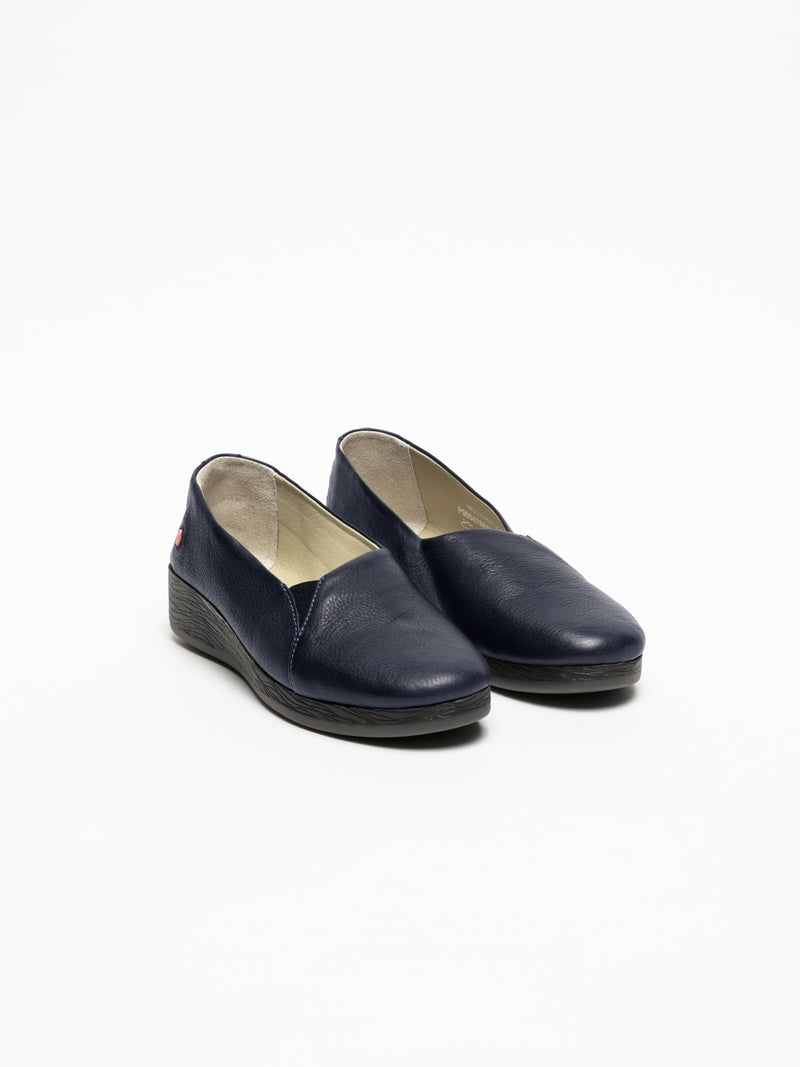 Softinos Navy Wedge Shoes