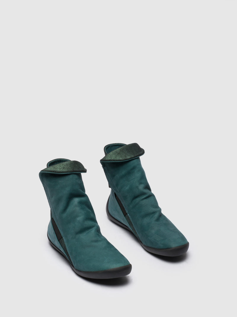Softinos SeaGreen Elasticated Ankle Boots