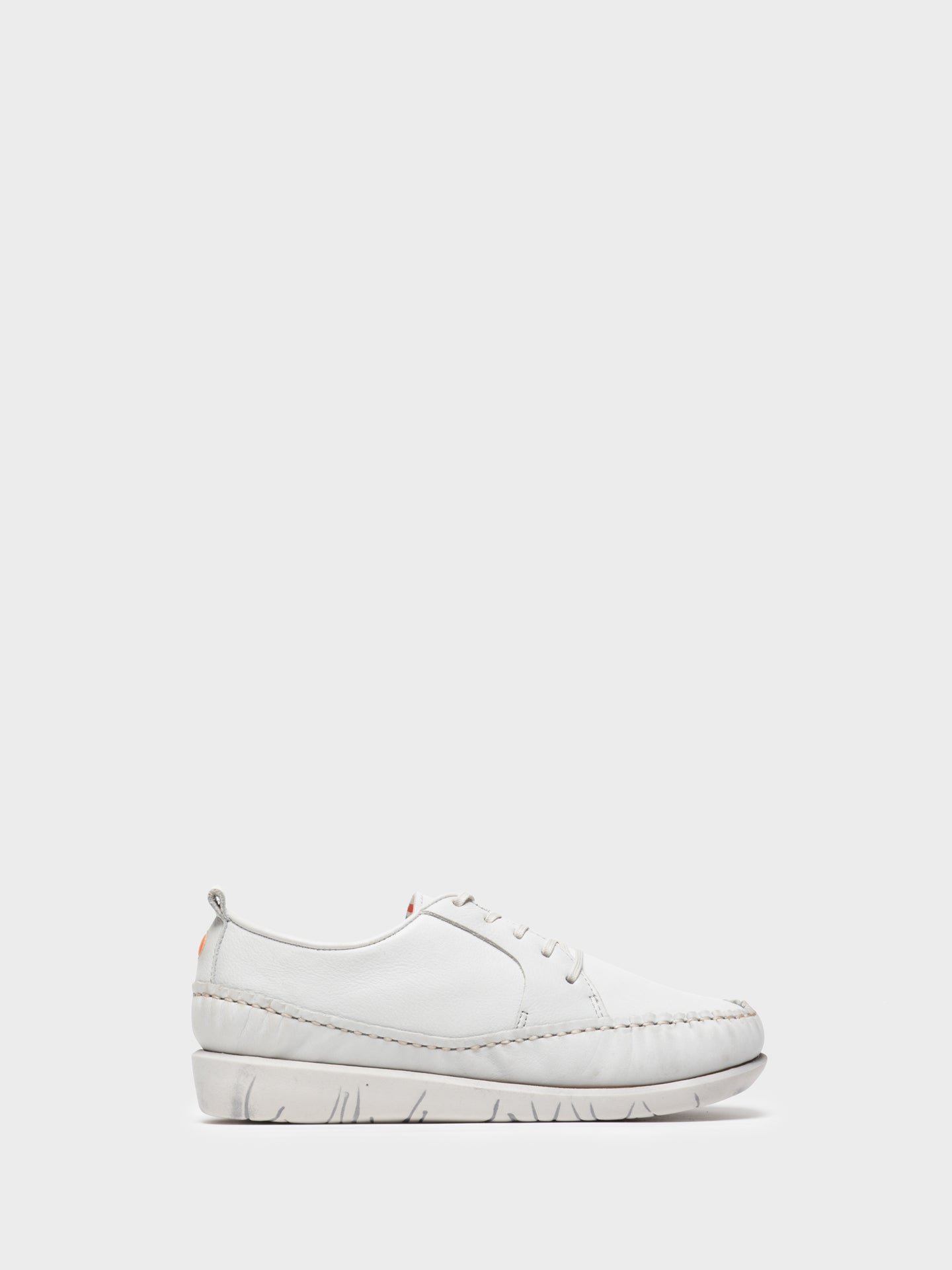 Softinos White Lace-up Trainers
