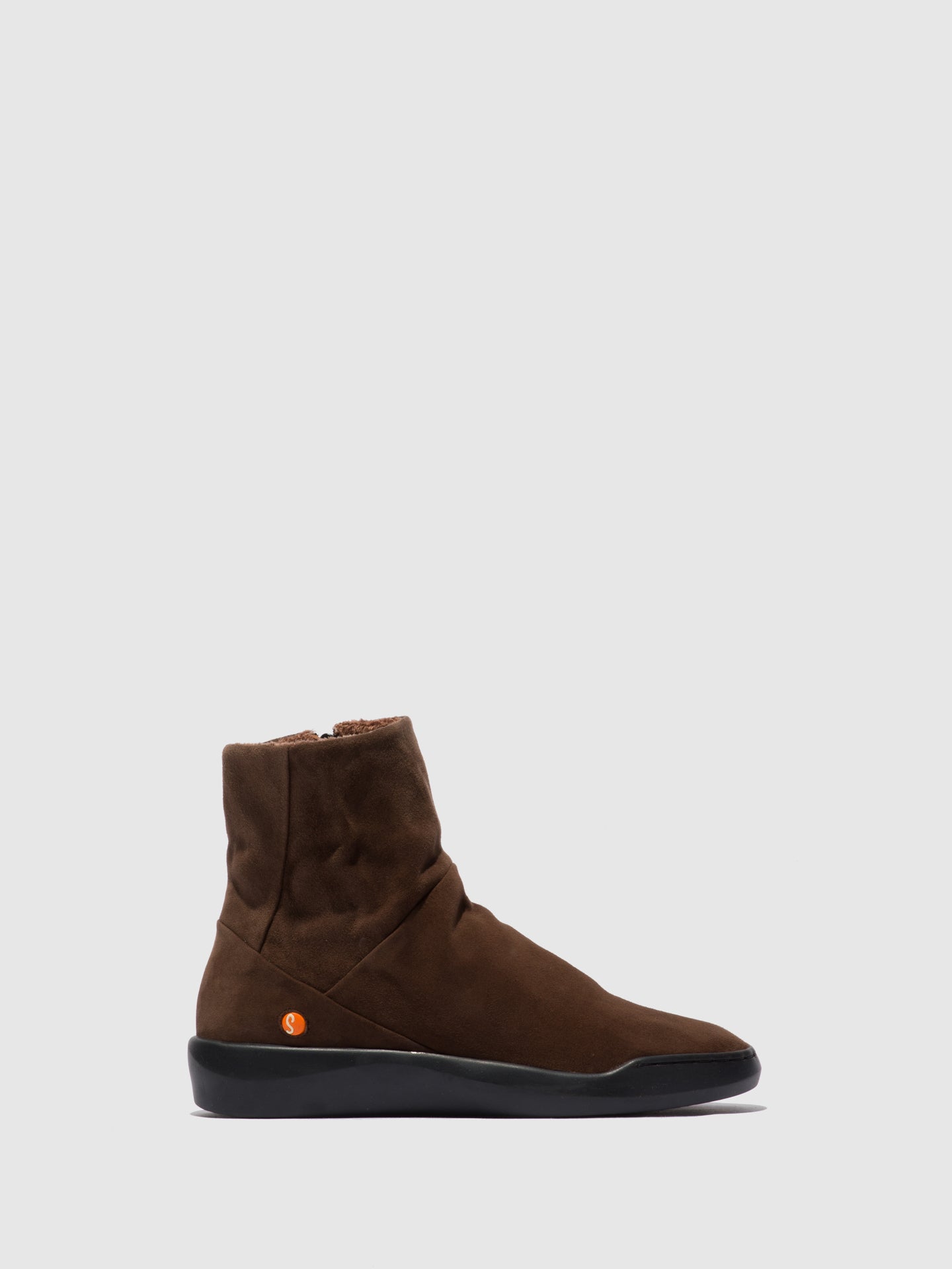 Softinos Brown Zip Up Ankle Boots