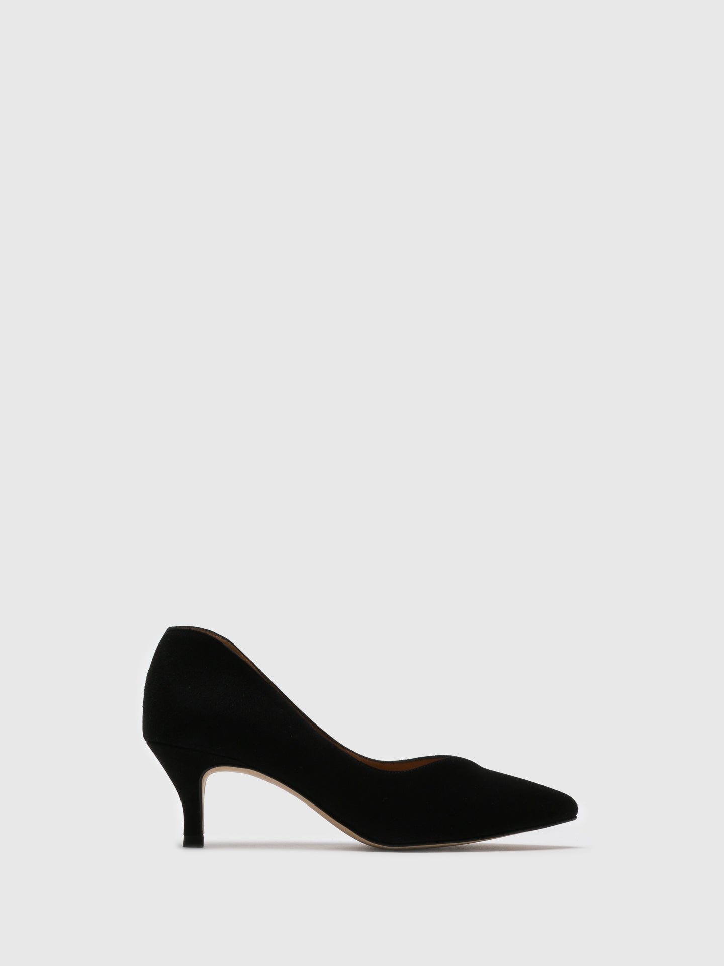 Sofia Costa Black Kitten Heel Shoes