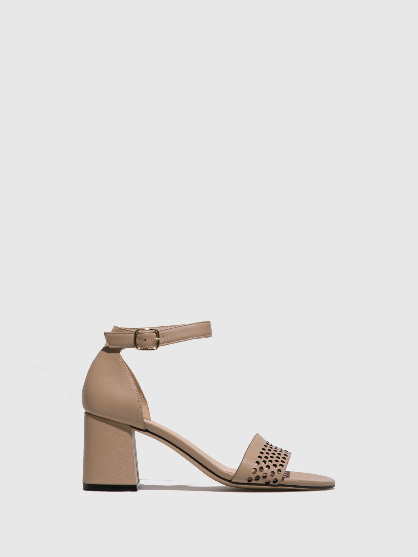 Sofia Costa Beige Ankle Strap Sandals